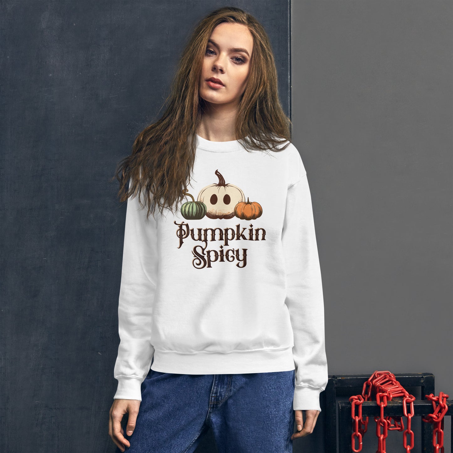 Pumpkin Spicy. White or Sage